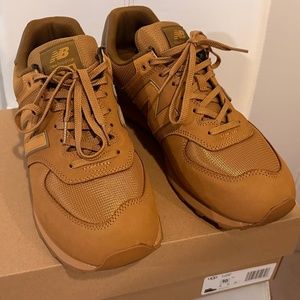 New Balance 574 Mono Wheat Brown men’s size 12